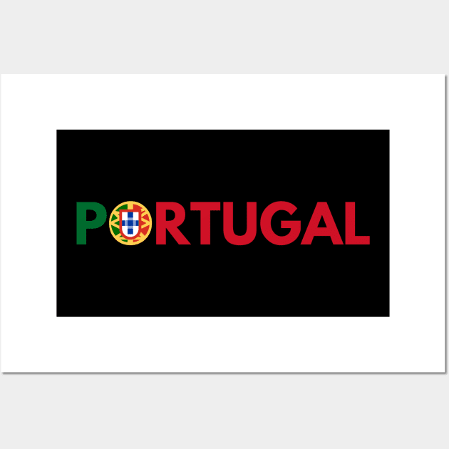 Portugal in flag colors Wall Art by Luso Store